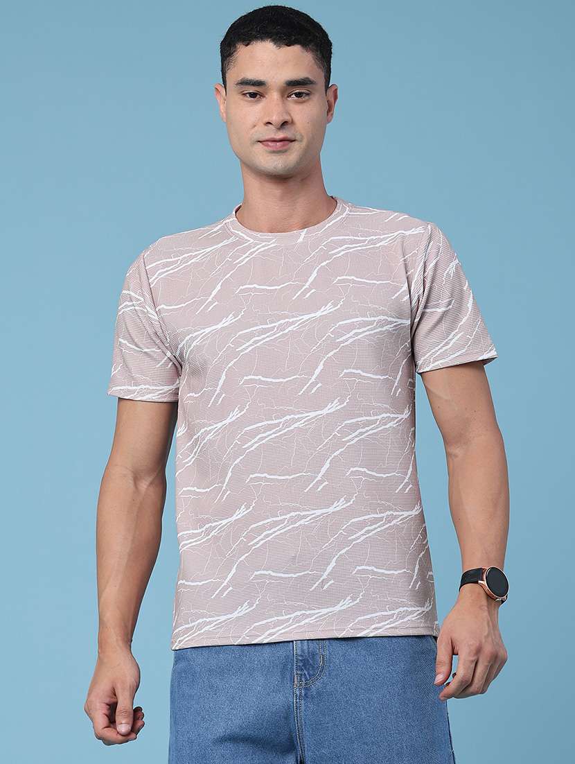 men printed short sleeve regular fit t-shirt - 22359243 -  Standard Image - 2