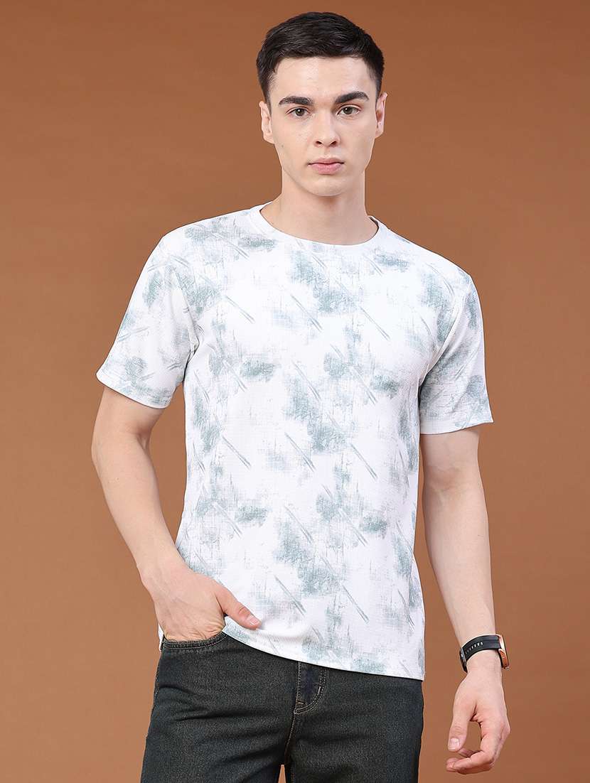 men printed short sleeve regular fit t-shirt - 22359244 -  Standard Image - 2