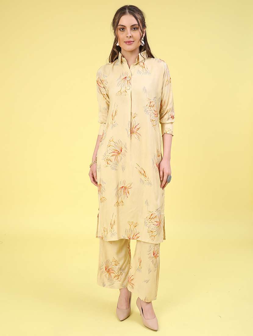 Yellow Cotton Coord Set - 22359247 -  Standard Image - 2