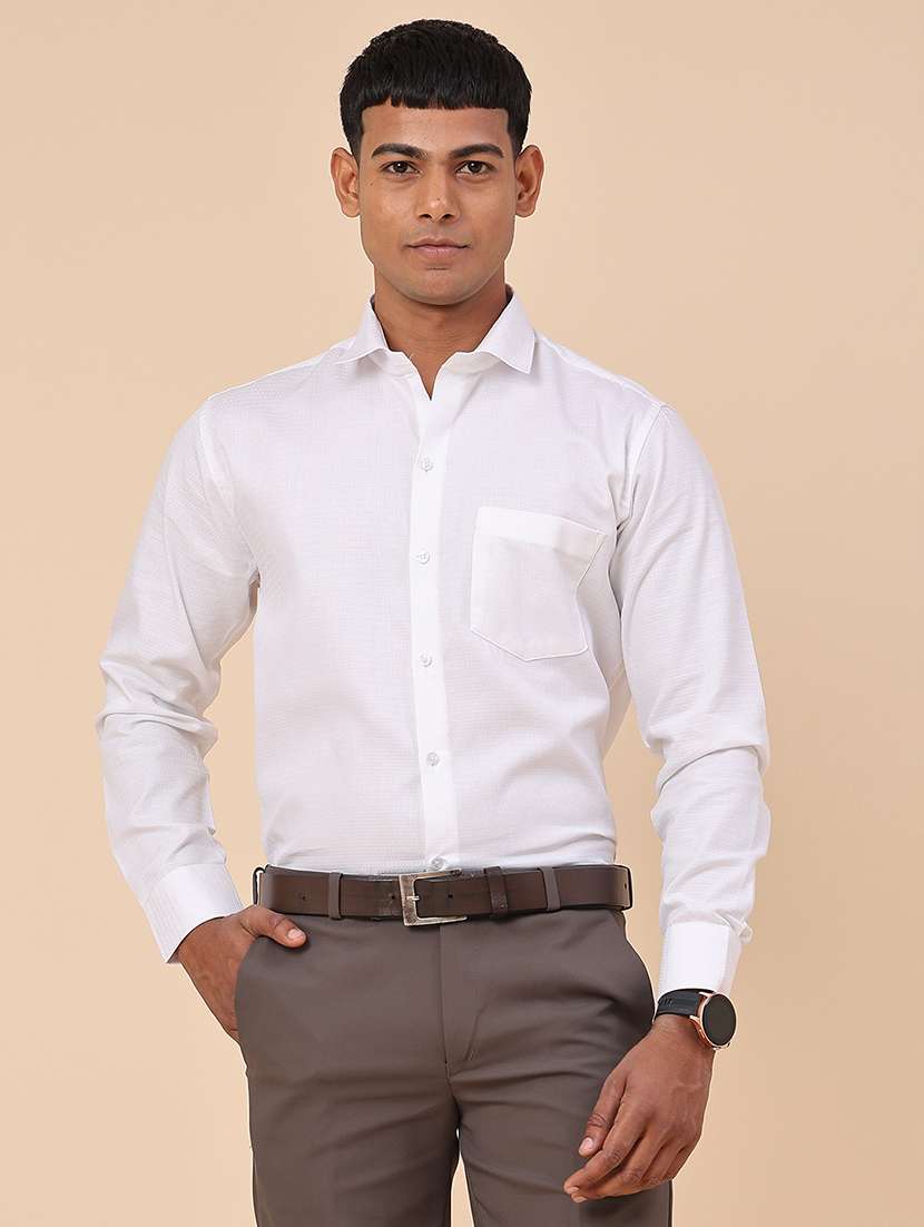 white cotton formal shirt - 22359268 -  Standard Image - 2