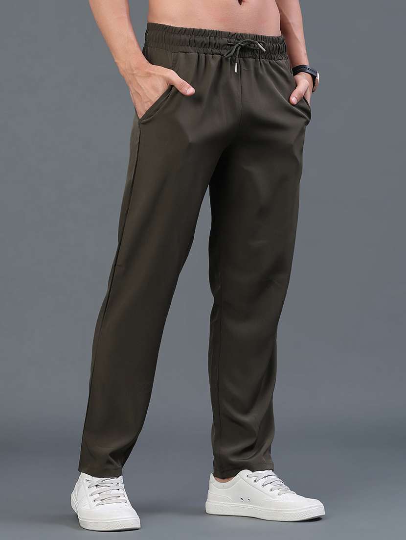 men solid mid rise track pant - 22359296 -  Standard Image - 2