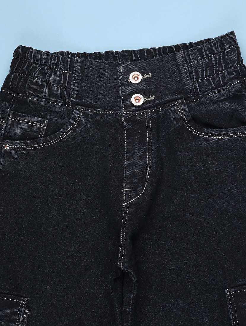 boys solid mid rise cargo - 22359422 -  Standard Image - 2