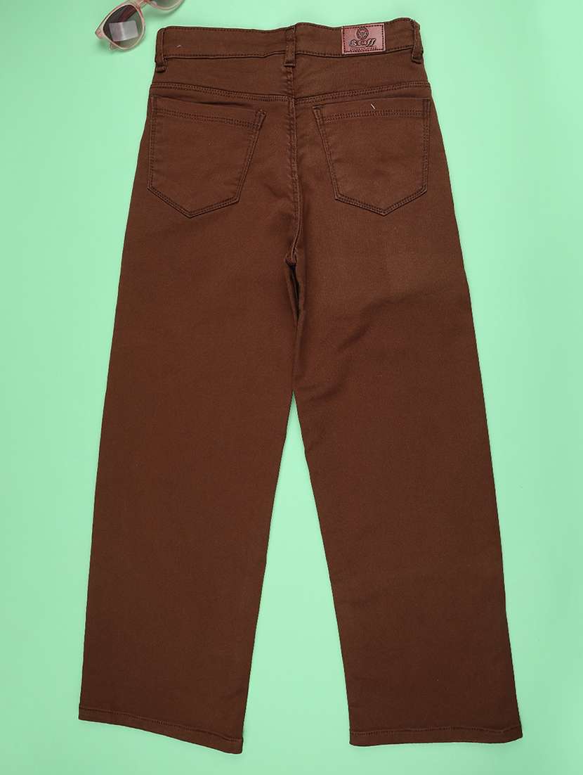 girls plain mid rise straight fit jeans - 22359427 -  Standard Image - 2