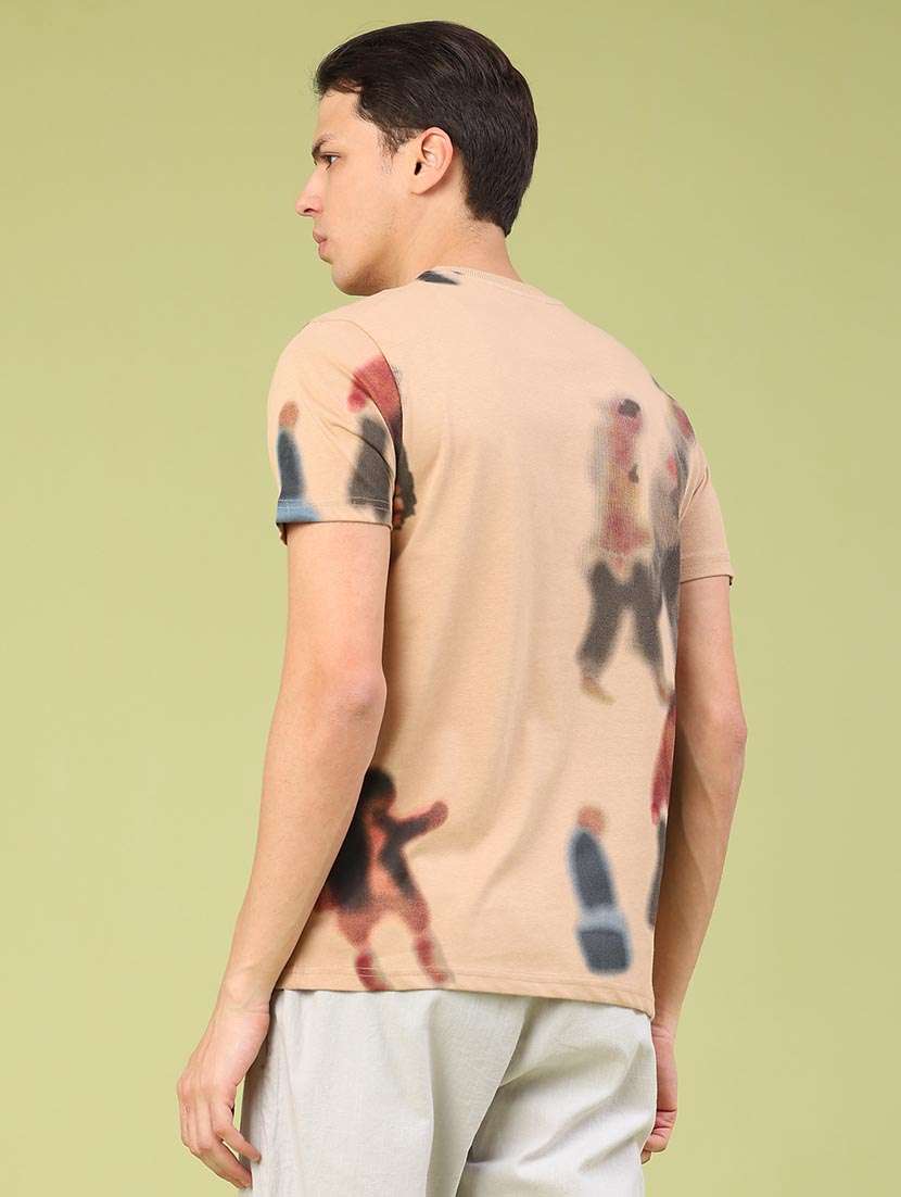 men printed short sleeve regular fit t-shirt - 22359997 -  Standard Image - 2