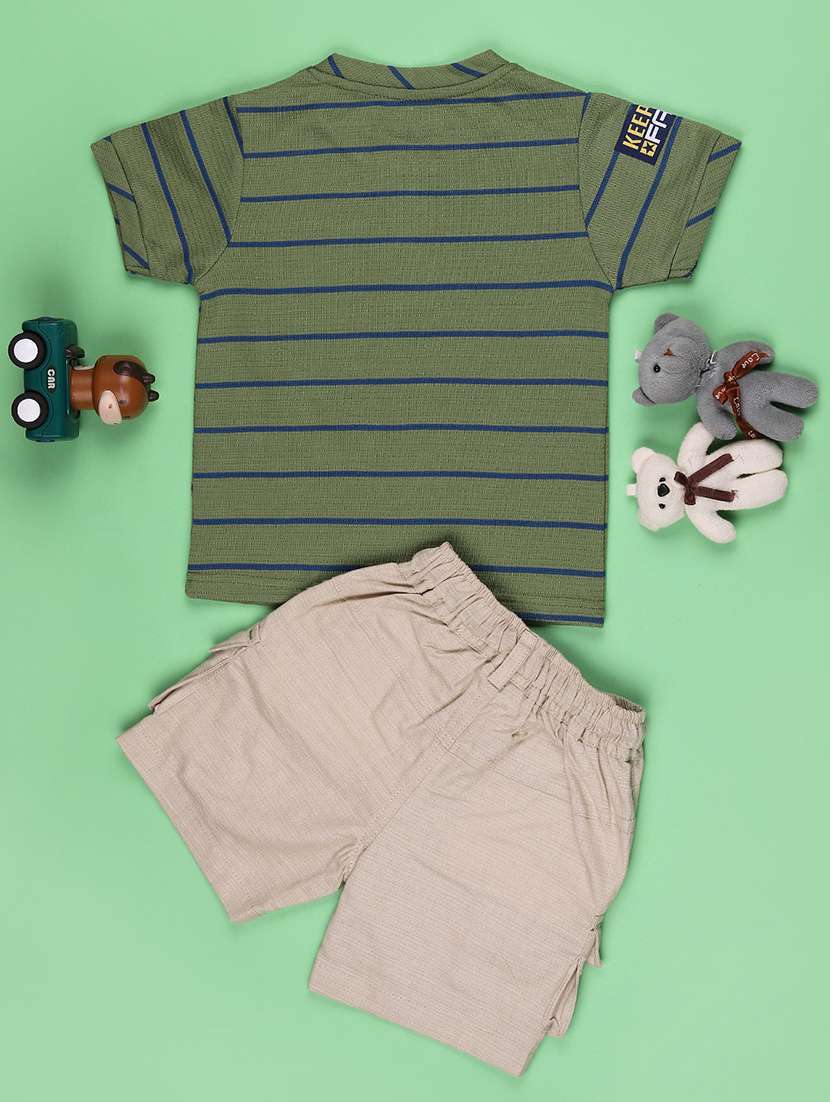 Kids Printed T-shirt And Shorts Set - 22360142 -  Standard Image - 2