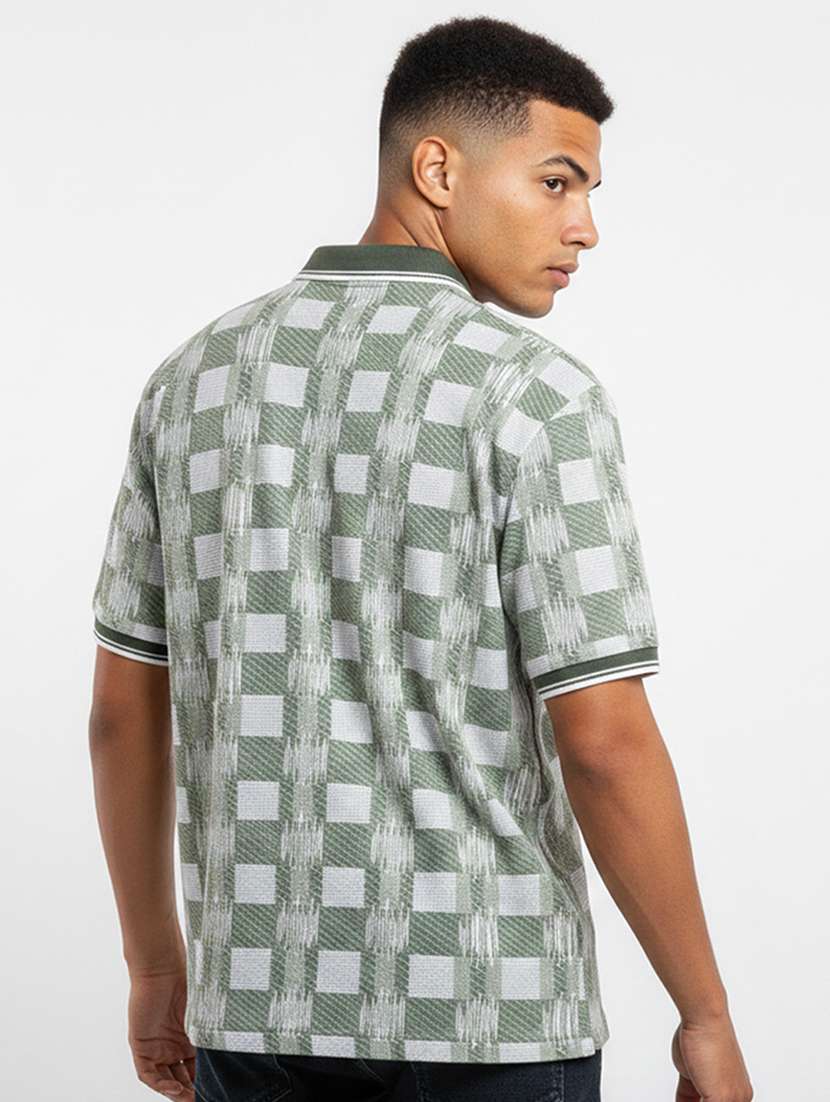 men printed short sleeve regular fit polo t-shirt - 22360237 -  Standard Image - 2