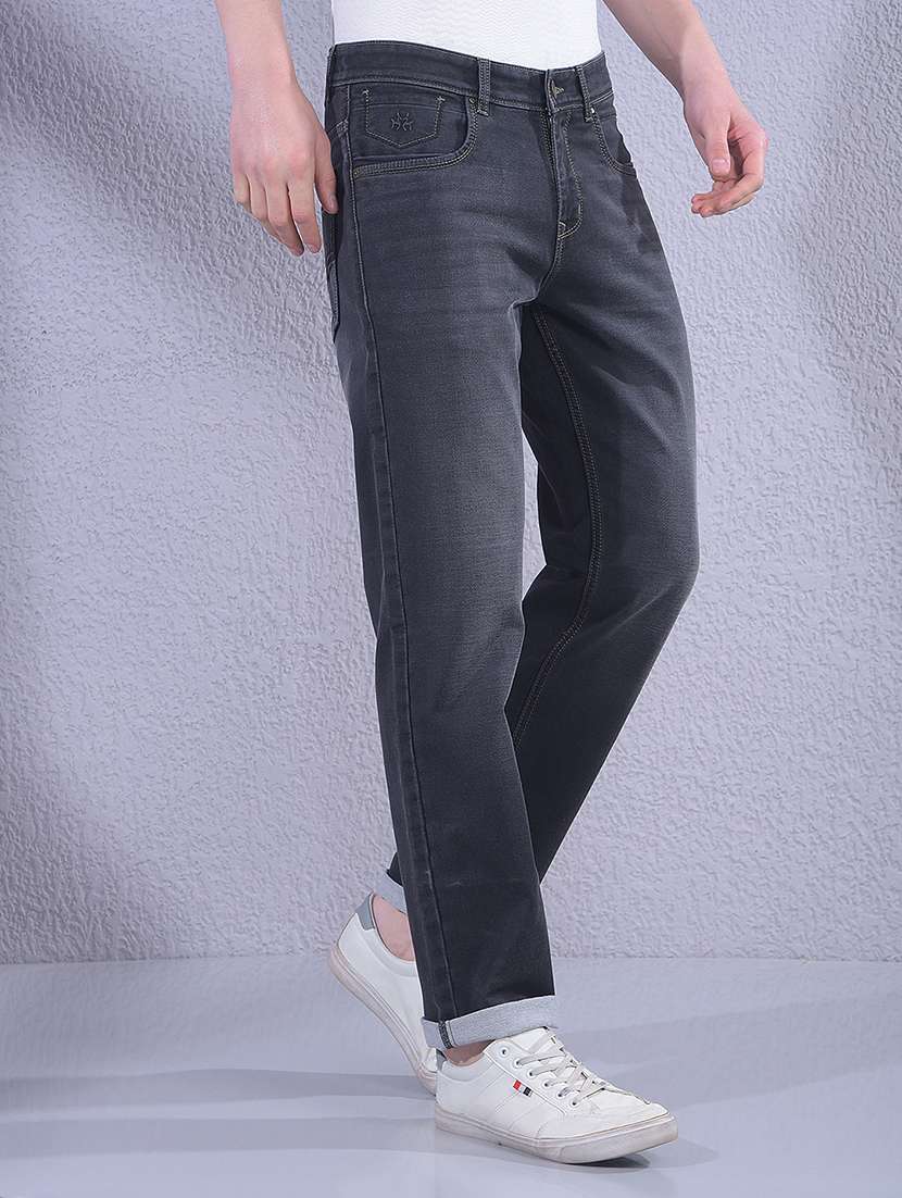 Men Washed Mid Rise Full Length Jeans - 22360350 -  Standard Image - 2
