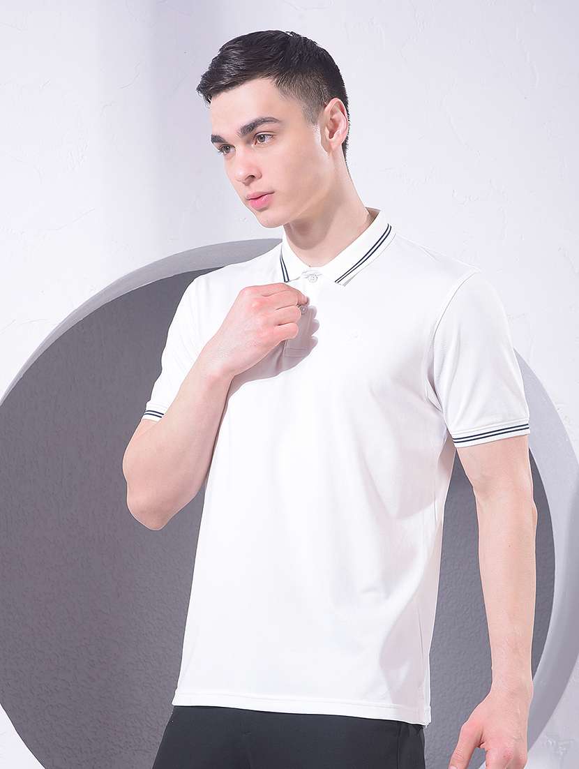 men solid short sleeve regular fit polo t-shirt - 22360620 -  Standard Image - 2