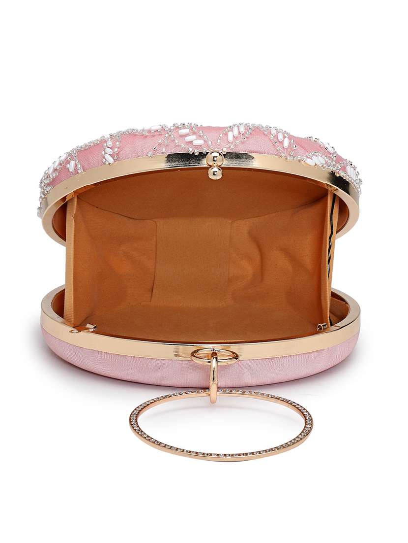 Women Embellished Clutch With Sling Chain - 22360657 -  Standard Image - 2