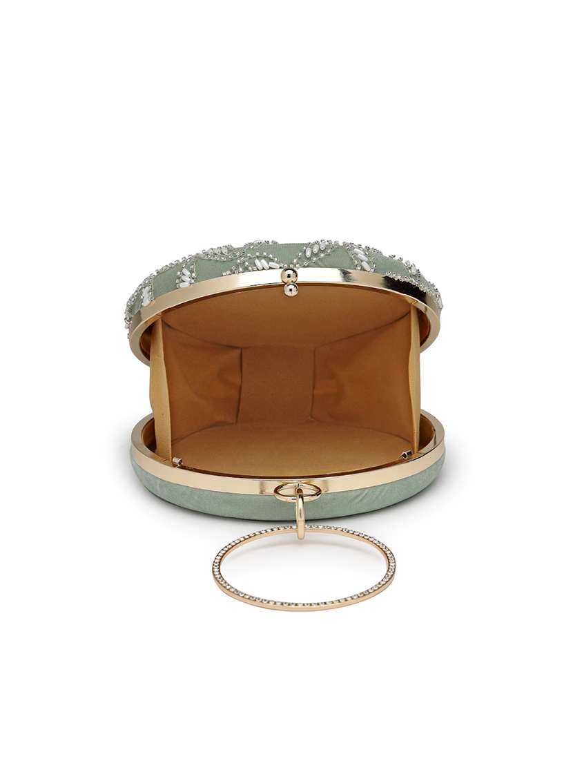 Women Embellished Clutch With Sling Chain - 22360658 -  Standard Image - 2