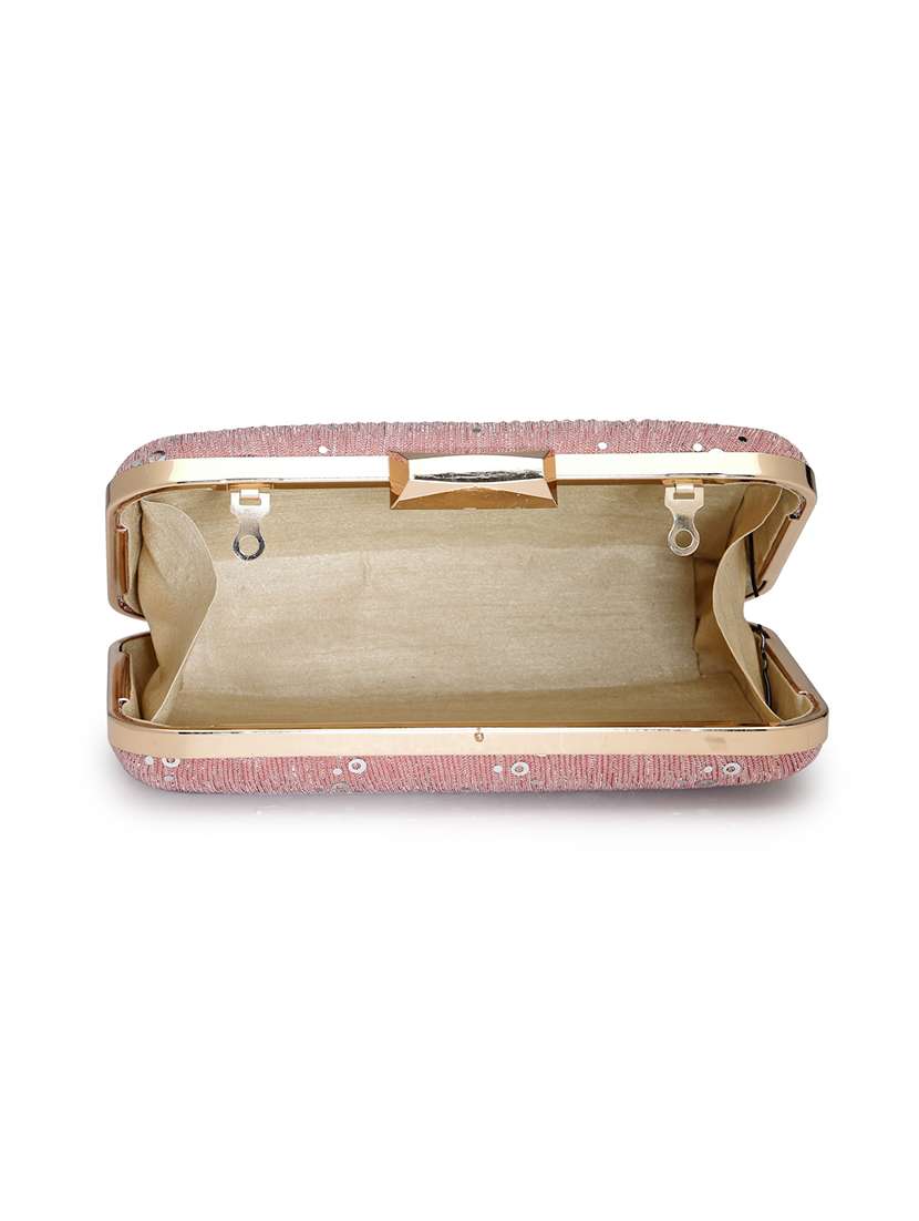 women embellished clutch with sling chain - 22360664 -  Standard Image - 2