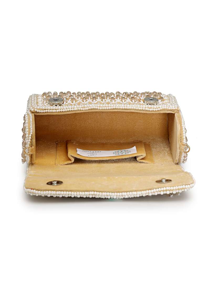 women embellished clutch with strap - 22360670 -  Standard Image - 2
