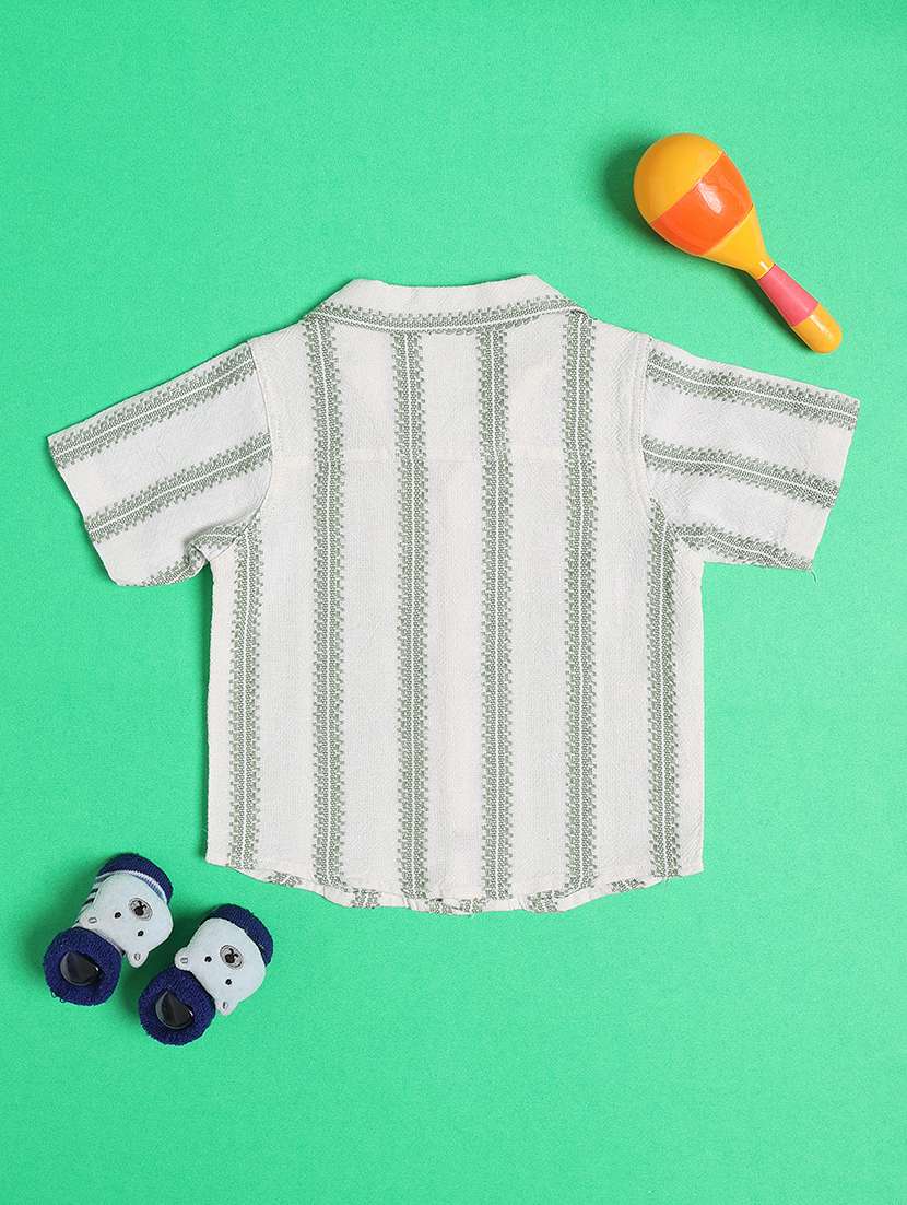 boys self design short sleeves casual shirt - 22361171 -  Standard Image - 2