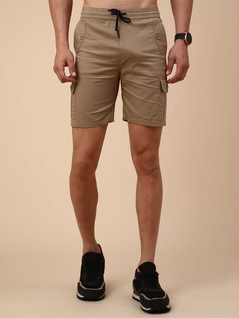 beige cotton  shorts
