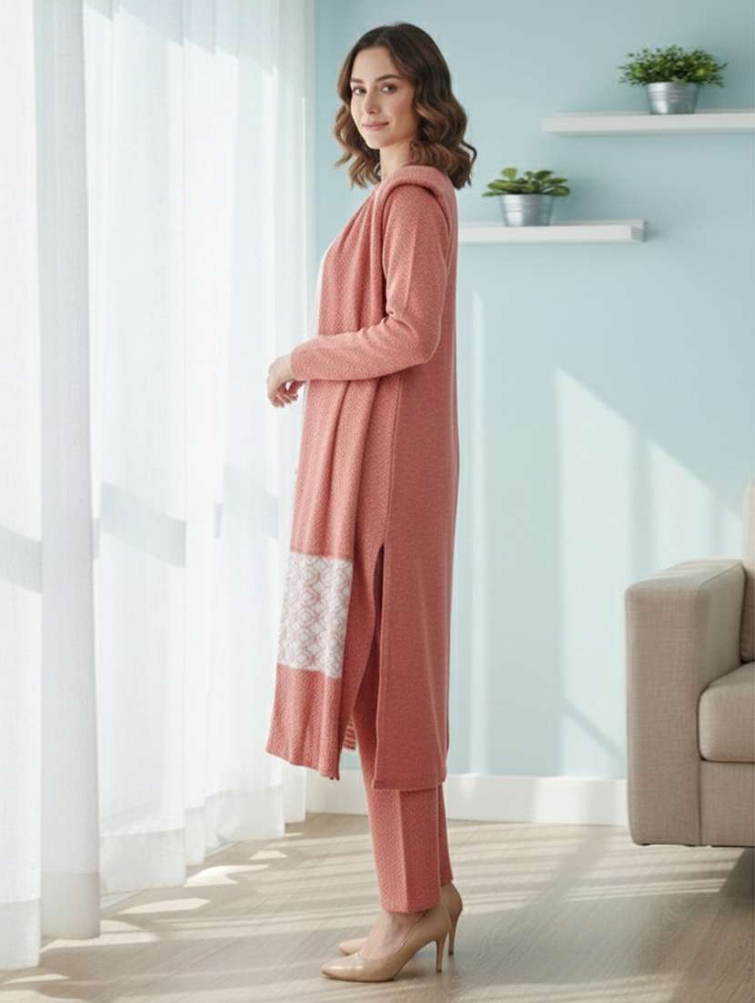 women self design long sleeve kurta pant with dupatta set - 22361902 -  Standard Image - 2