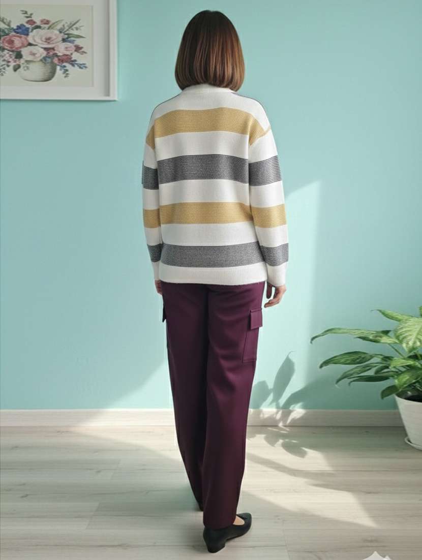 women self designed long sleeve pullover - 22361922 -  Standard Image - 2