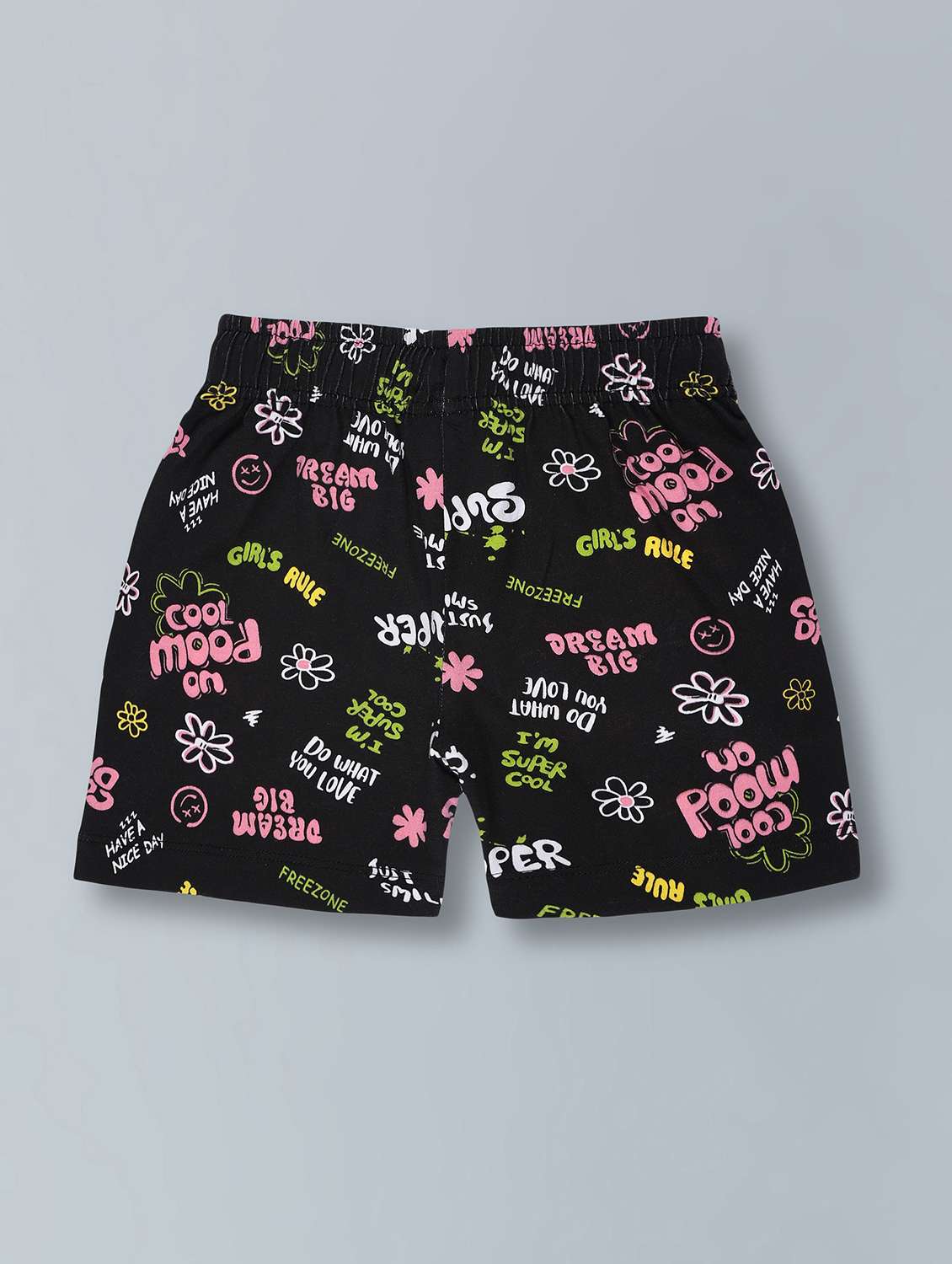 girls pack of 2 printed mid rise shorts  - 22362078 -  Standard Image - 2