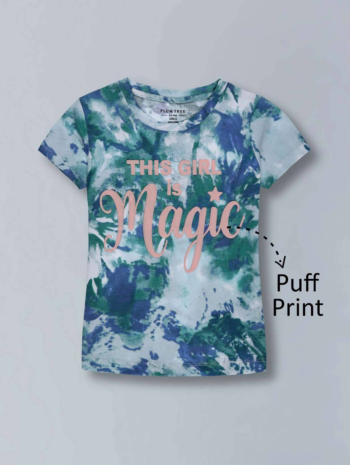 girls printed t-shirt & shorts co-ord set - 22362094 -  Standard Image - 2