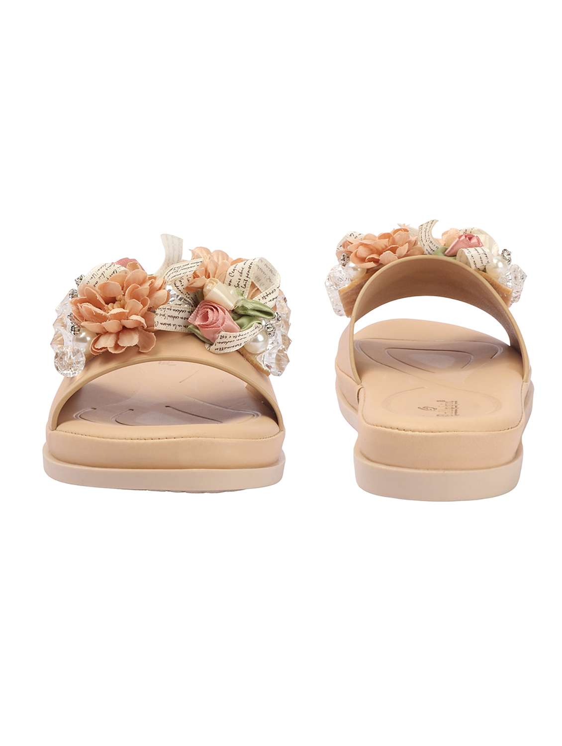 women beige slip on sandal - 22362137 -  Standard Image - 2