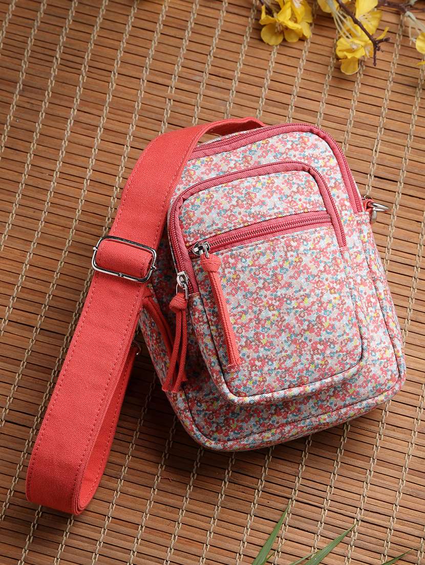 women floral print sling bag