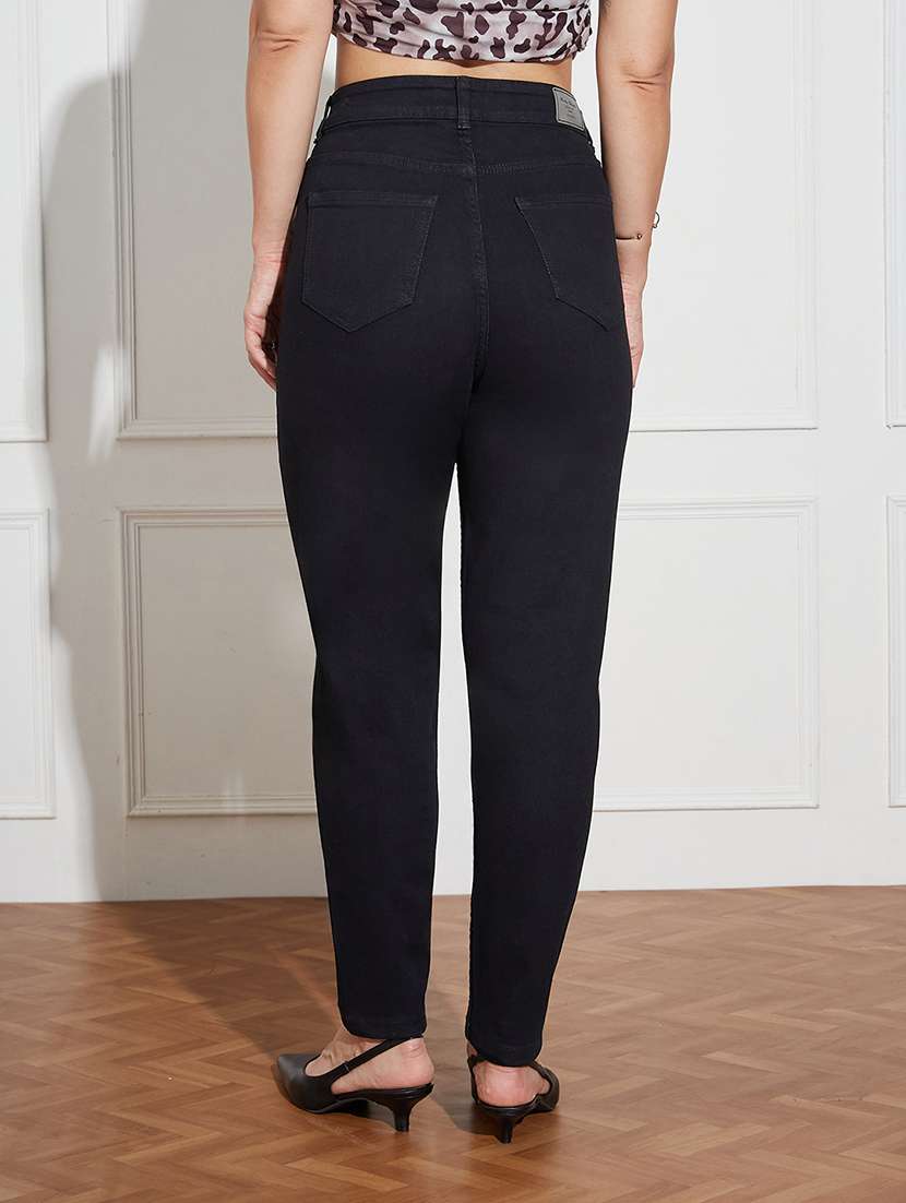 women solid high rise slim fit jeans - 22362187 -  Standard Image - 2