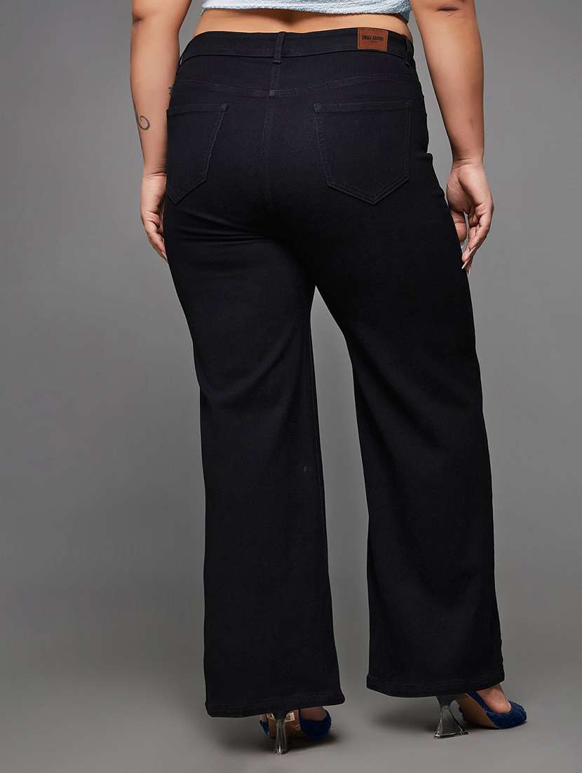 womne plus size solid high rise bootcut jeans - 22362325 -  Standard Image - 2