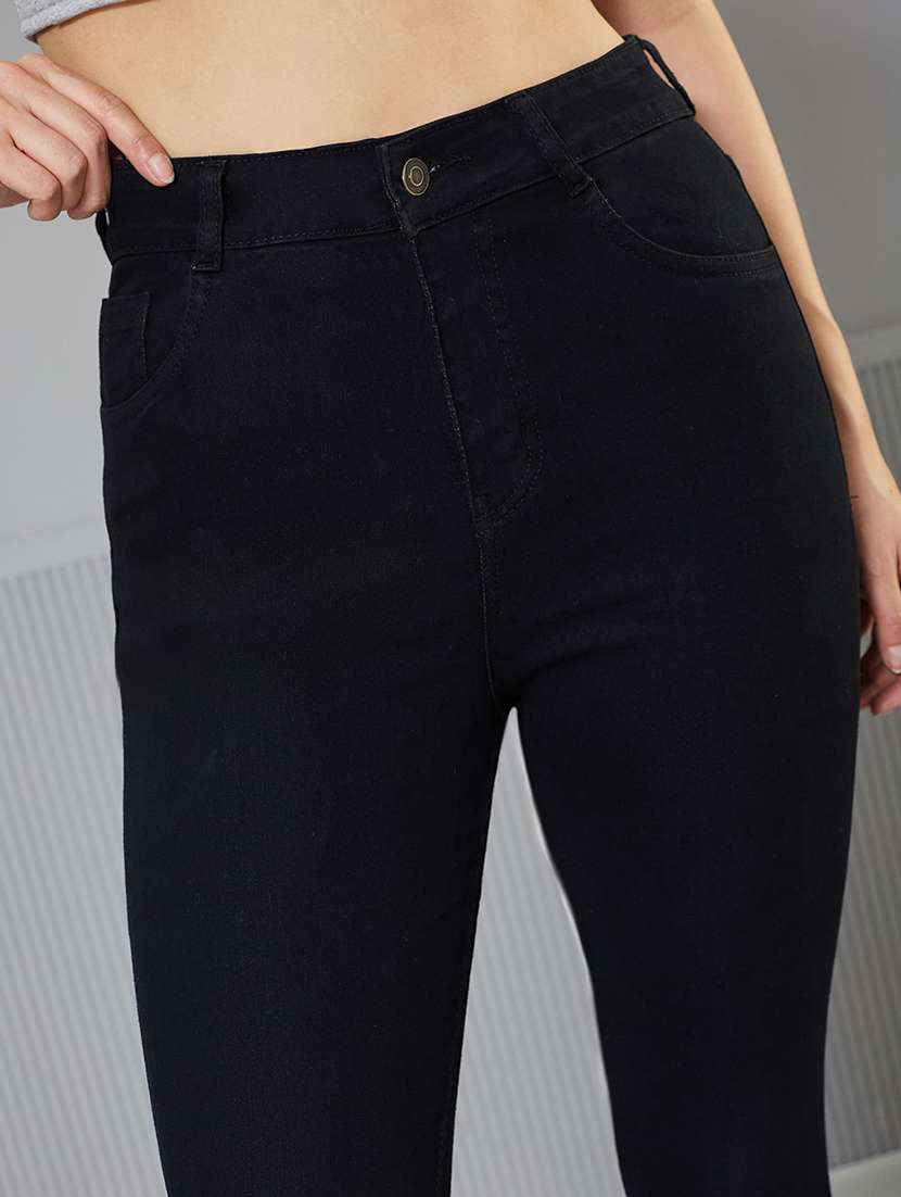 women solid high rise skinny fit jeans - 22362334 -  Standard Image - 2