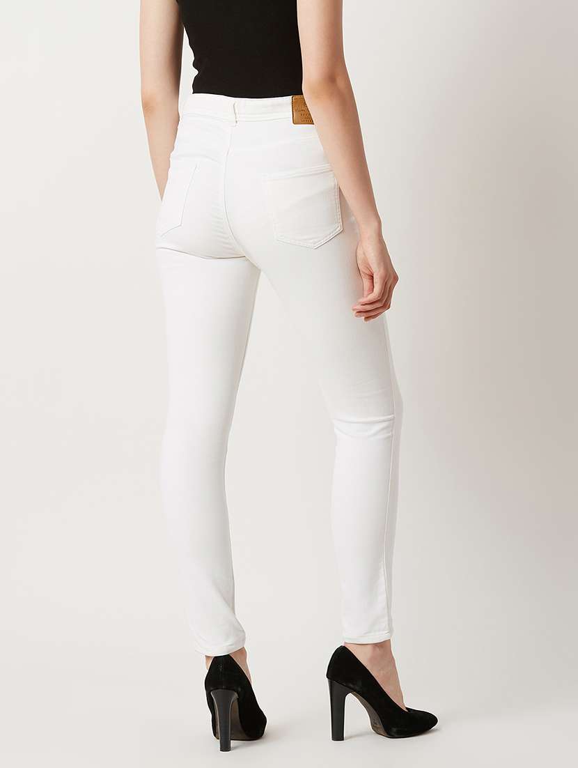 women solid high rise skinny fit jeans - 22362359 -  Standard Image - 2