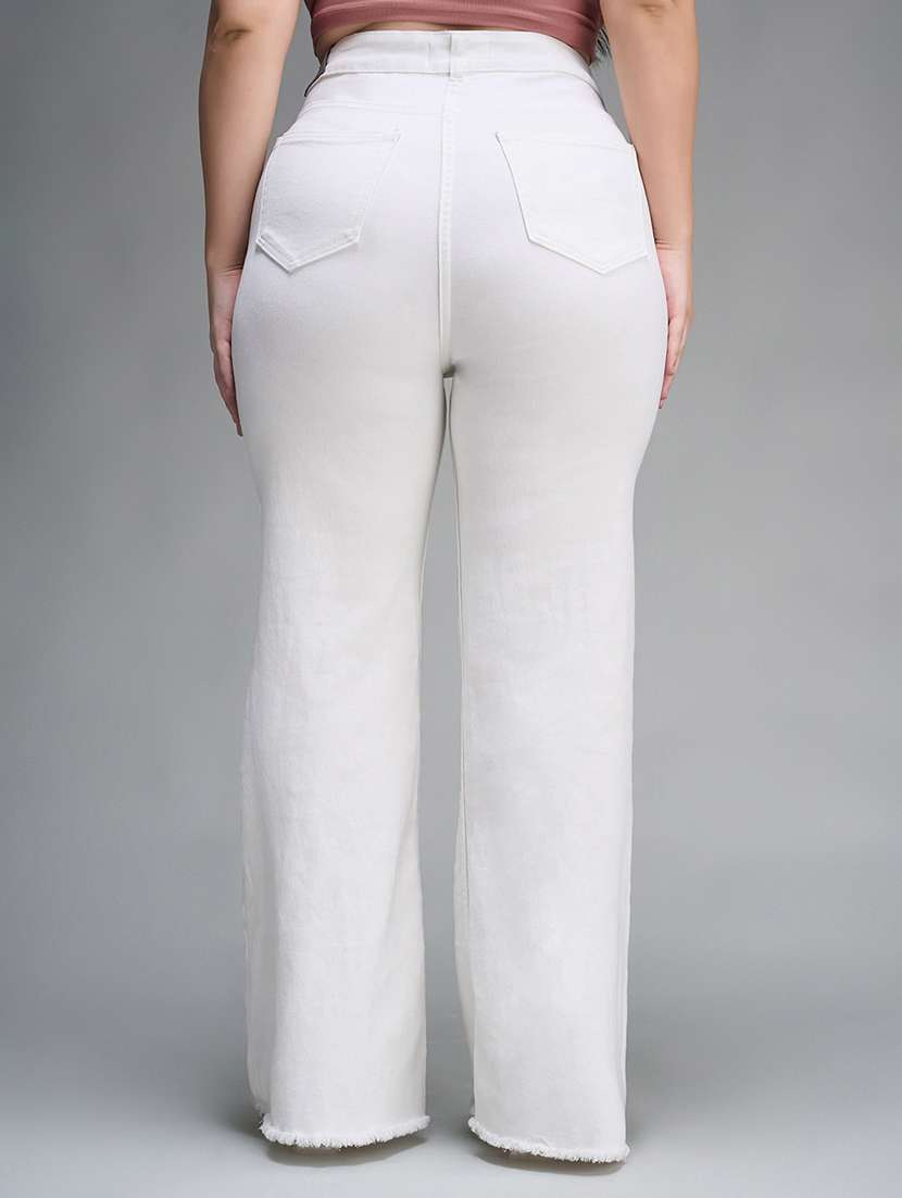 womne plus size solid high rise bootcut jeans - 22362365 -  Standard Image - 2