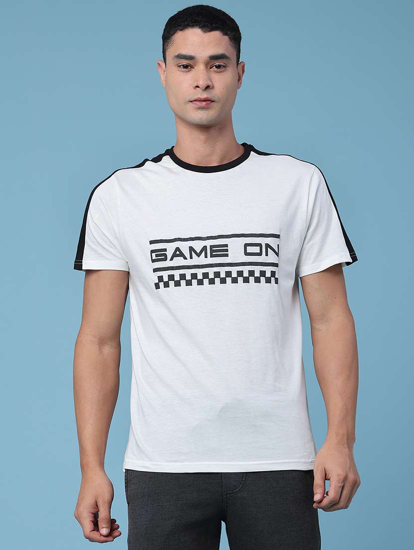 men printed short sleeve regular fit t-shirt - 22362889 -  Standard Image - 2