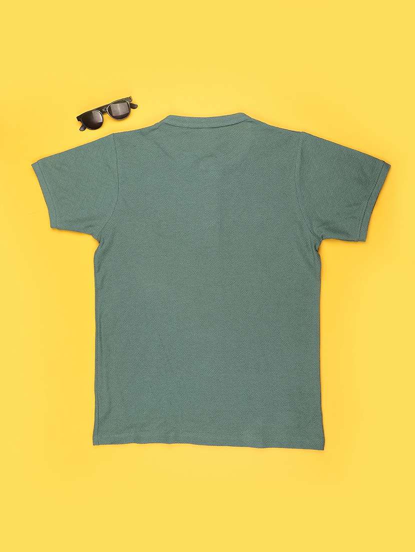 boys self design mandarin collar t-shirt - 22362910 -  Standard Image - 2