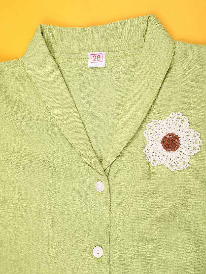 light green cotton  top - 22362931 -  Standard Image - 2