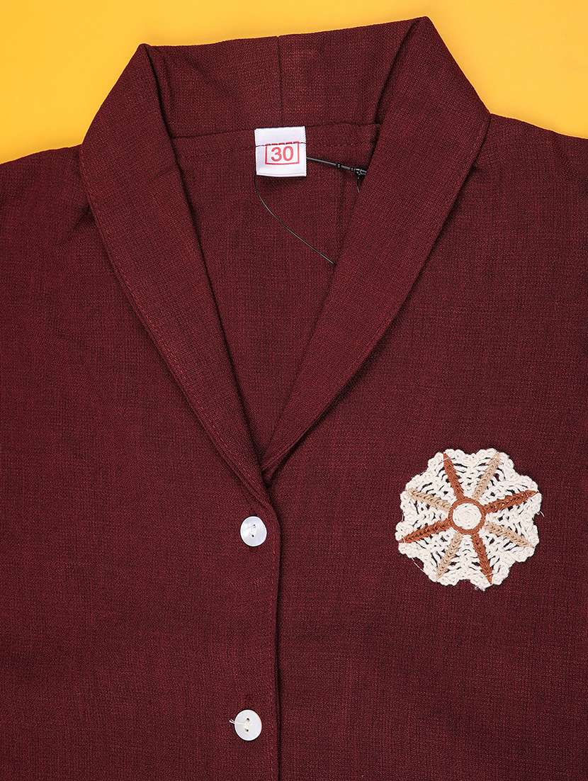 maroon cotton  top - 22362934 -  Standard Image - 2