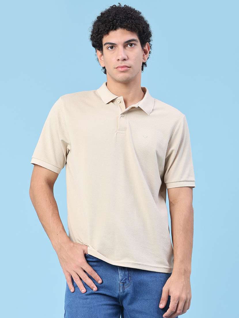 men solid short sleeve regular fit polo t-shirt - 22363153 -  Standard Image - 2