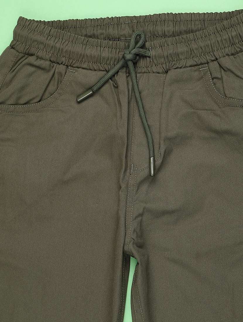 girls solid mid rise jogger - 22363187 -  Standard Image - 2