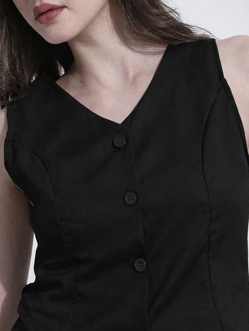 women solid vest top and trouser co-ord set - 22363294 -  Standard Image - 2