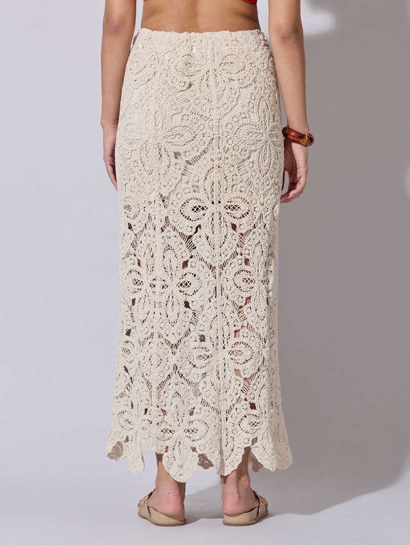 women self designed high rise crochet skirt - 22363349 -  Standard Image - 2
