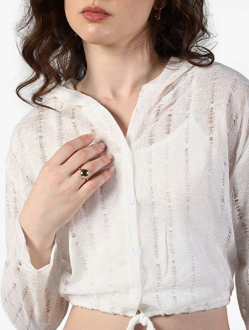 women self designed long sleeve top with slip - 22363383 -  Standard Image - 2