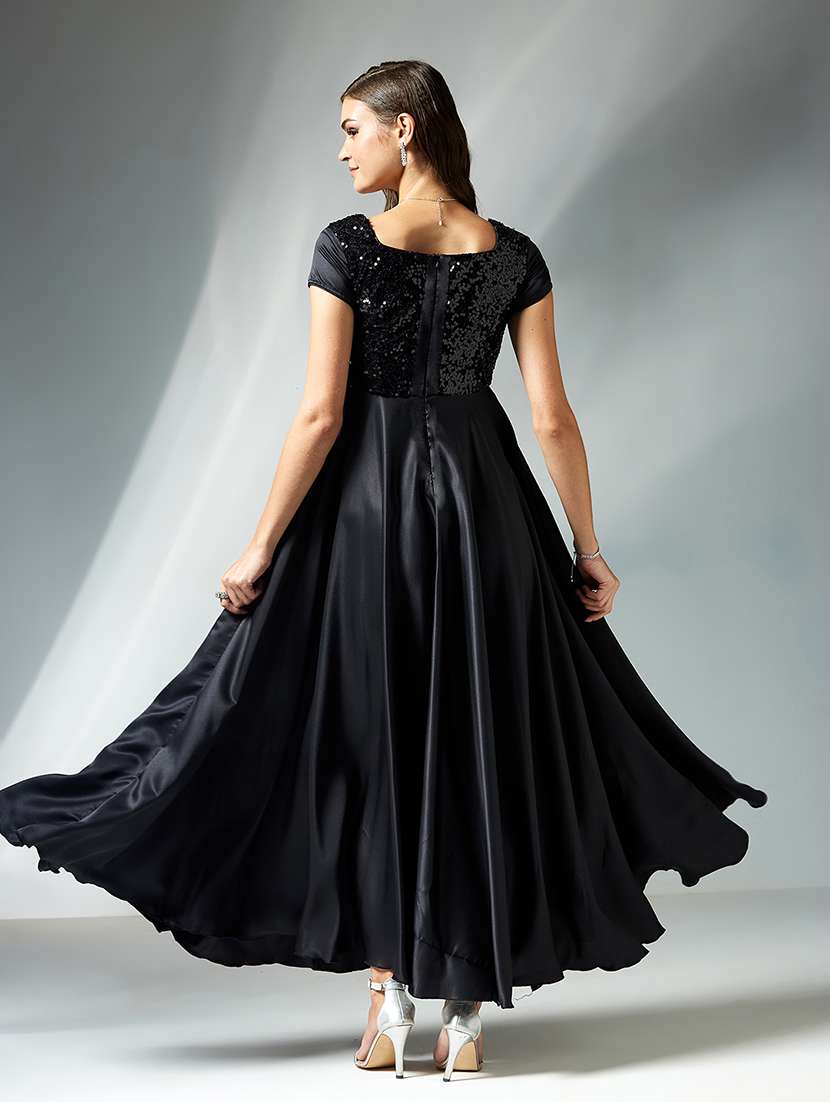 women embellished short sleeve fit & flare dress - 22363624 -  Standard Image - 2