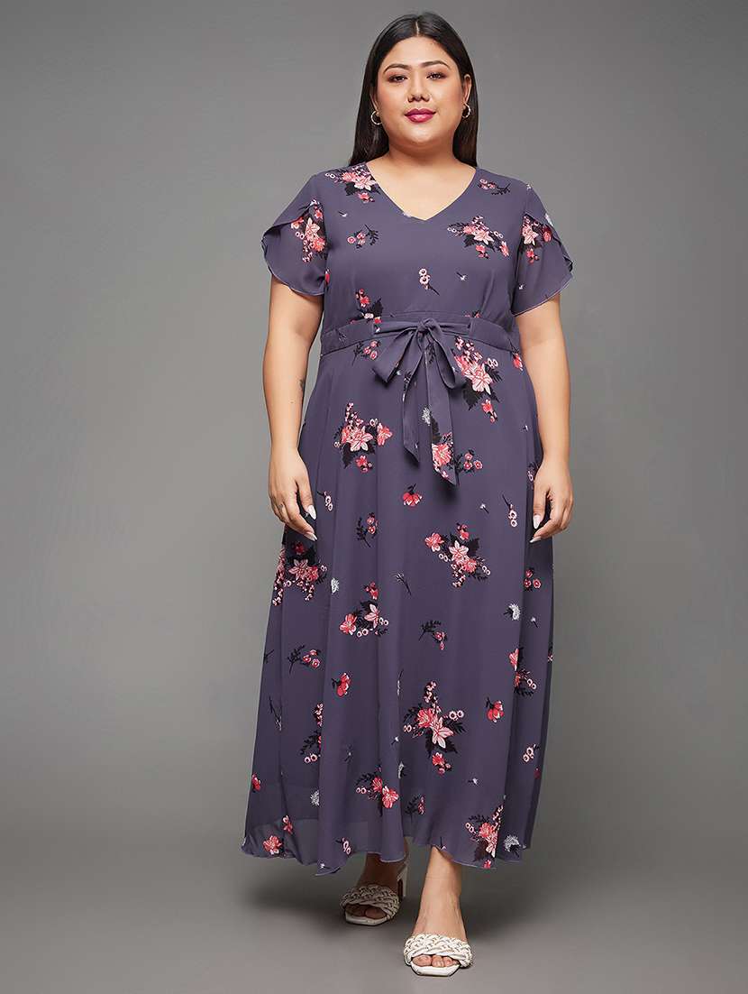 women plus size printed a-line dress - 22363648 -  Standard Image - 2