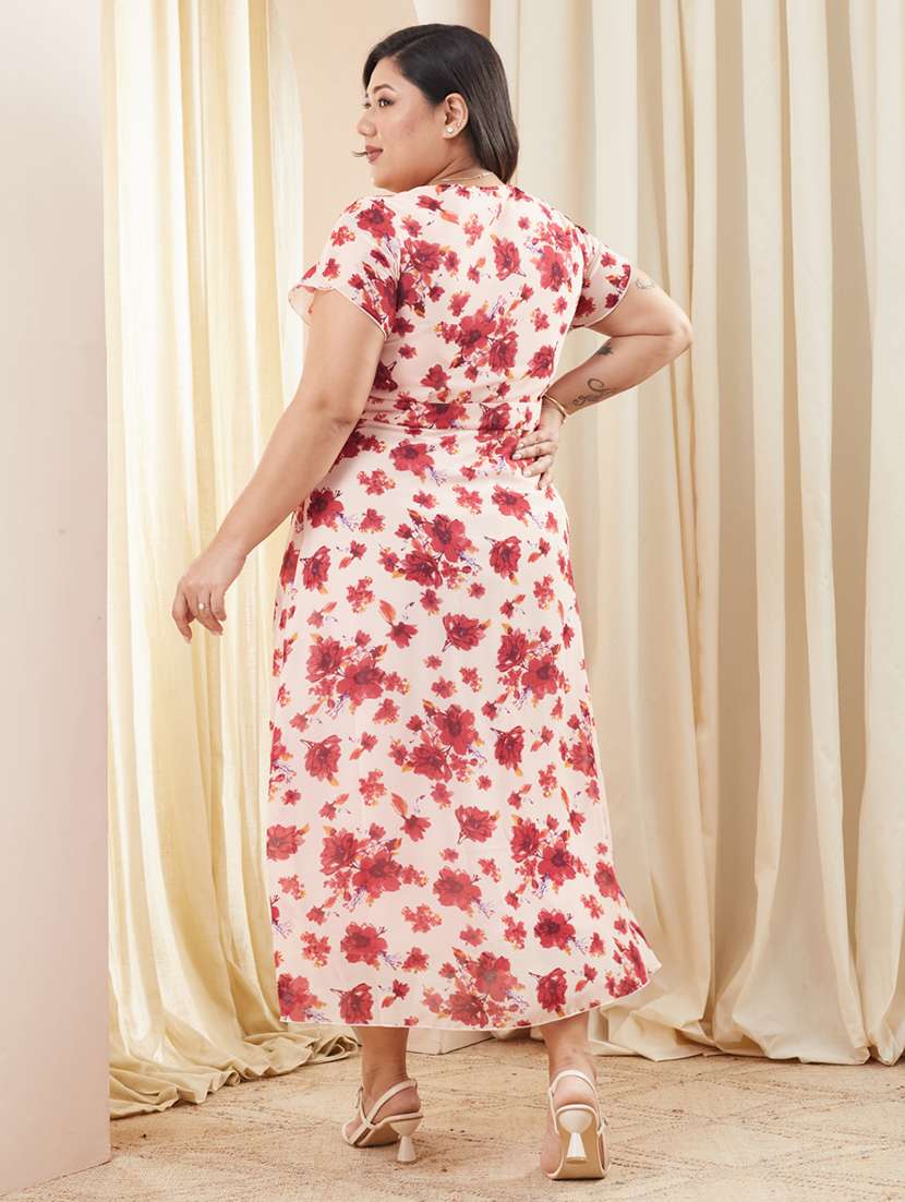 women plus size printed a-line dress - 22363665 -  Standard Image - 2
