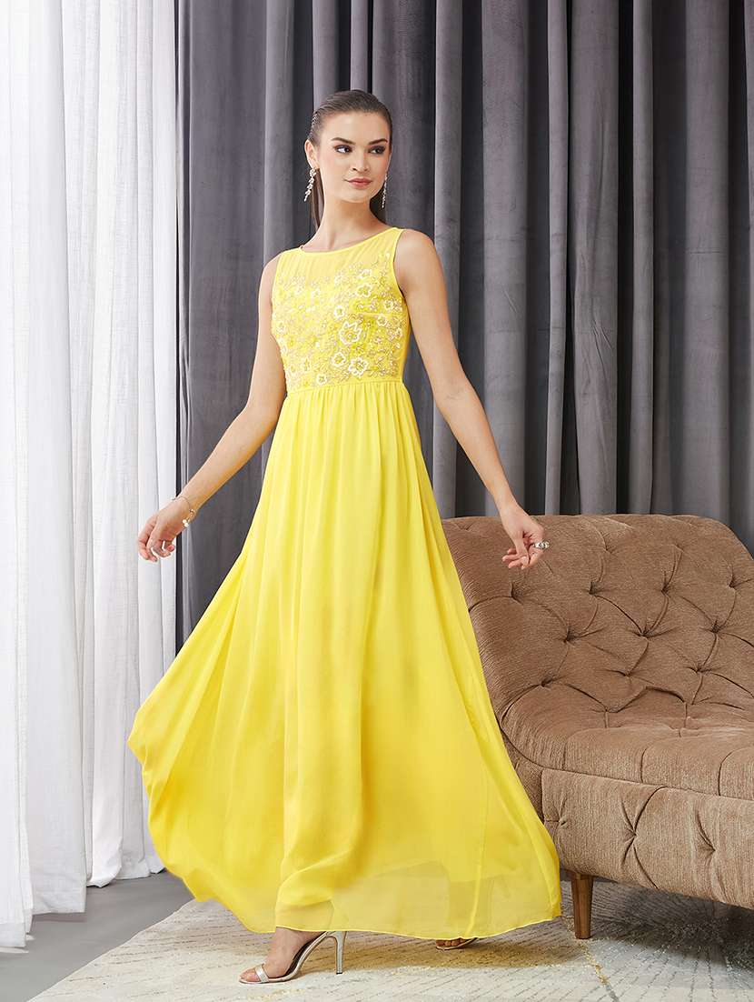 women embellished sleeveless fit & flared dress - 22363680 -  Standard Image - 2
