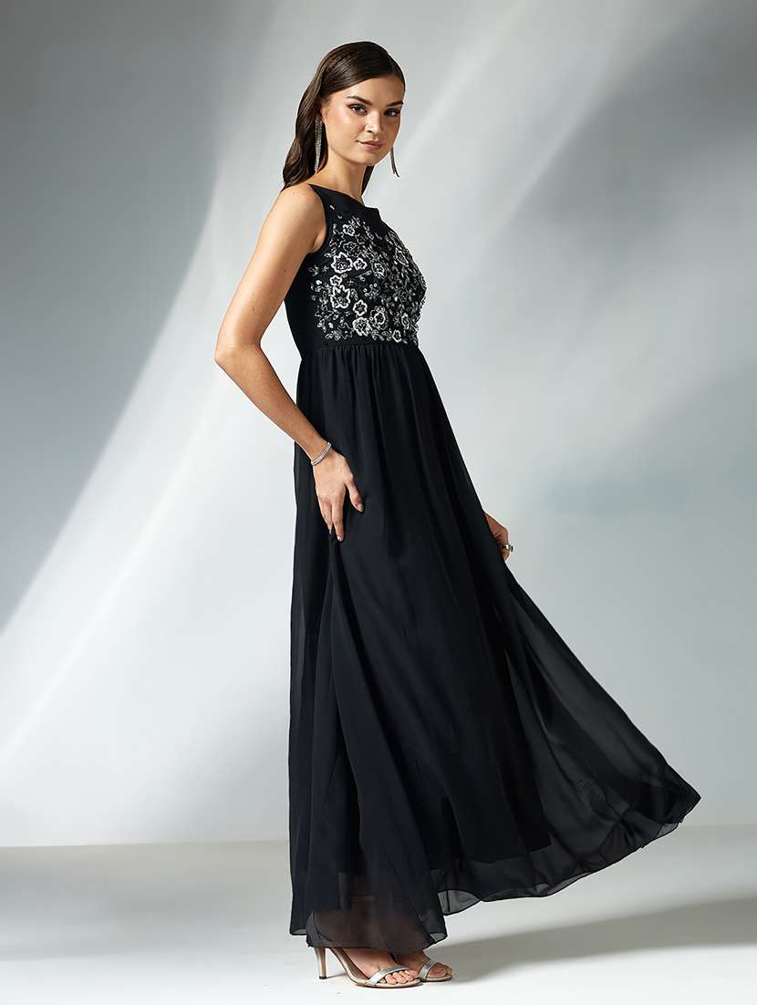 women embellished sleeveless fit & flare dress - 22363713 -  Standard Image - 2
