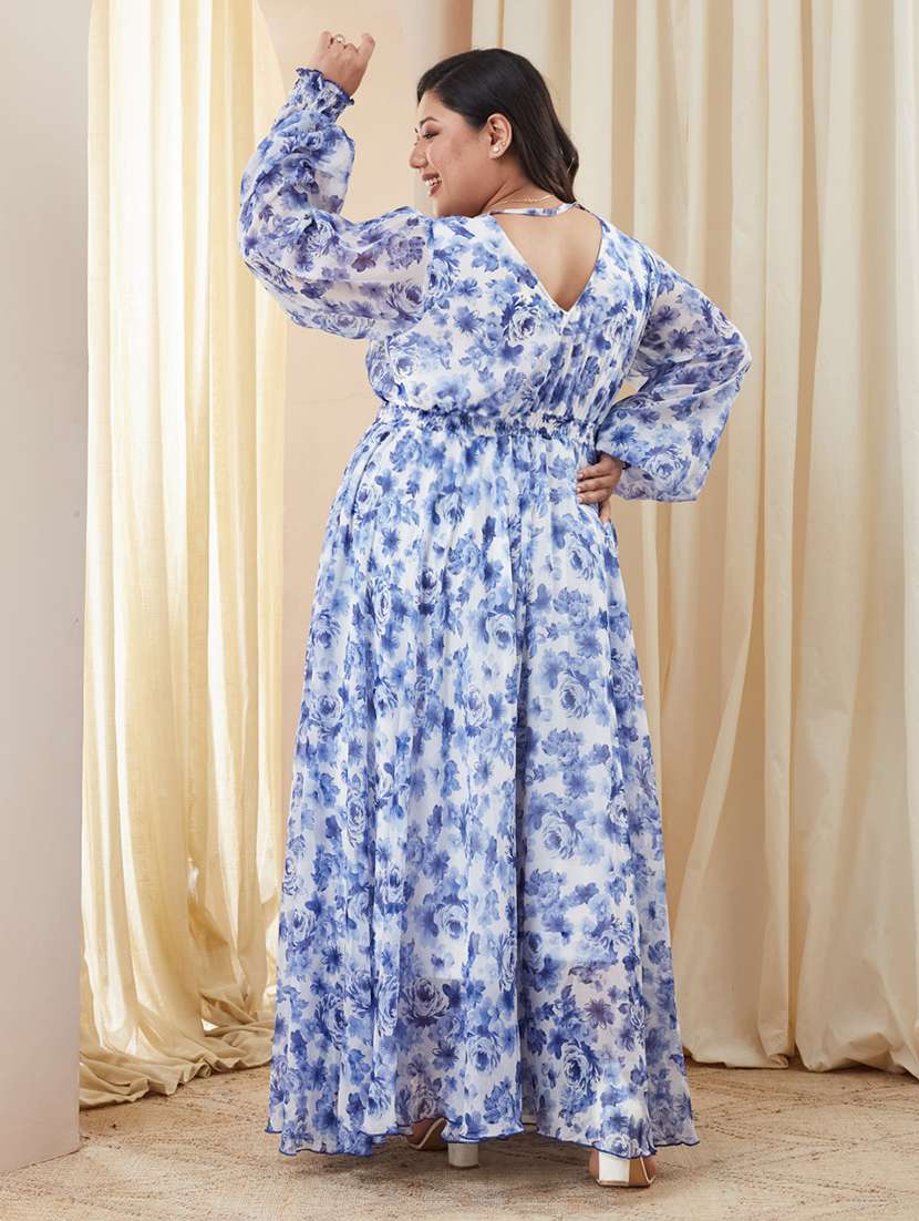 women plus size printed fit & flared dress - 22363828 -  Standard Image - 2