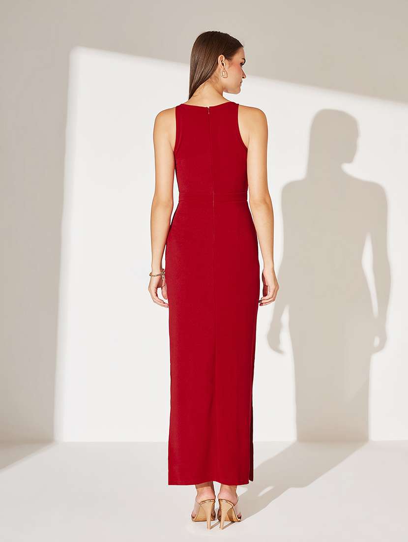 women solid sleeveless bodycon dress - 22363859 -  Standard Image - 2