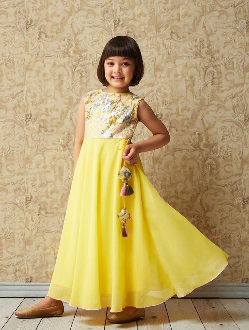 girls embellished sleeveless fit & flare dress - 22363903 -  Standard Image - 2