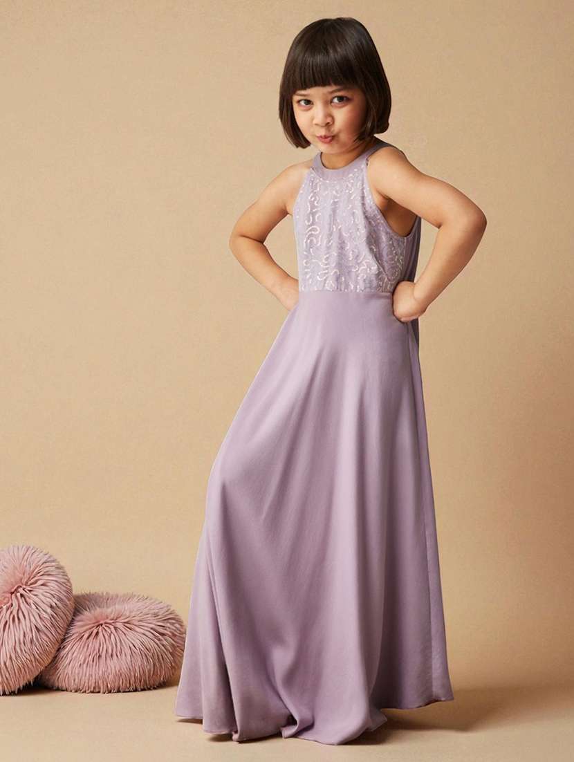 girls embellished sleeveless fit & flare dress - 22363914 -  Standard Image - 2