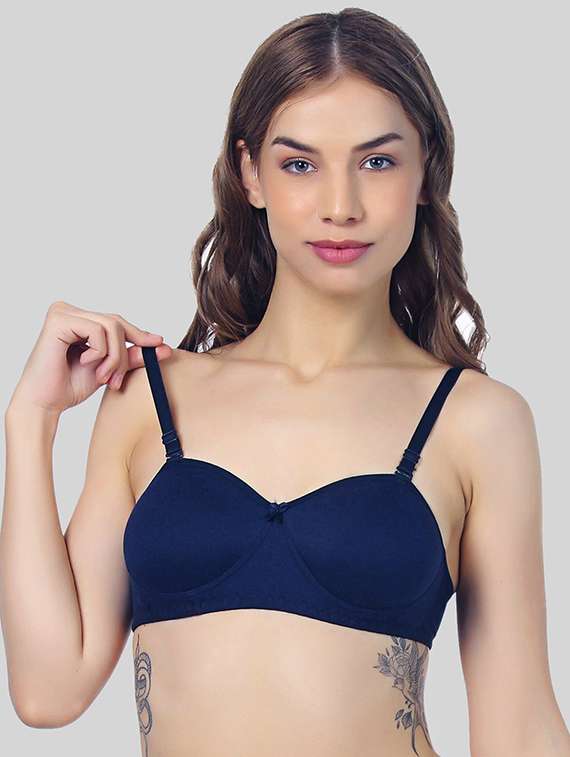 women pack of 3 printed non wired bra - 22363935 -  Standard Image - 2