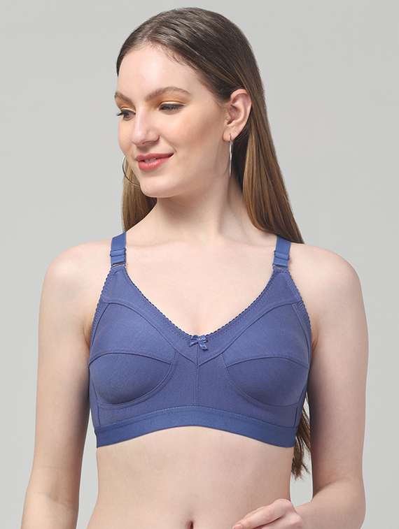 women pack of 3 solid non wired bra - 22363942 -  Standard Image - 2