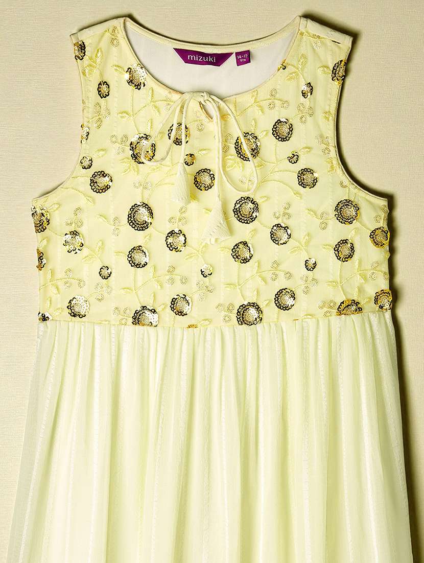 girls embellished sleveeless fit & flare dress - 22364067 -  Standard Image - 2